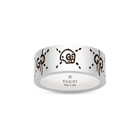 silver gucci garden ring|gucci ghost ring price.